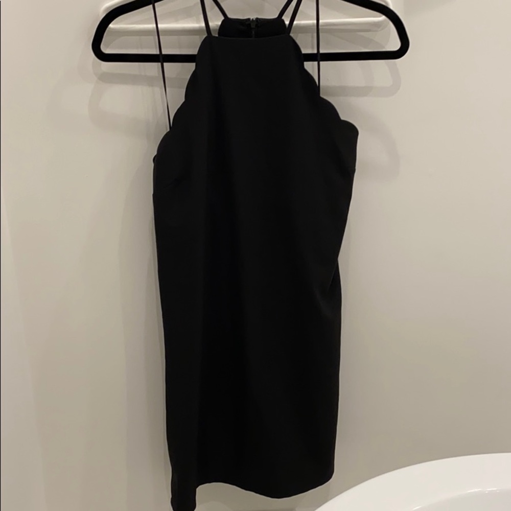 Black Lulu’s high neck dress